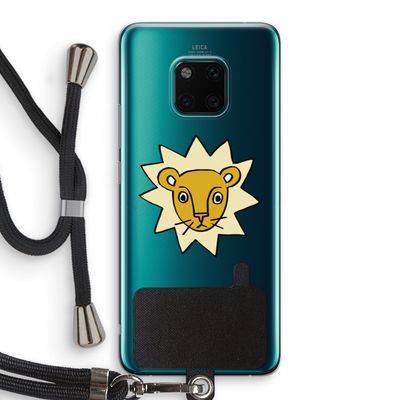 Kleine leeuw: Huawei Mate 20 Pro Transparant Hoesje met koord