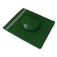 Meditatieset met kussen halve maan - Bosgroen Meditatieset met kussen halve maan - Bosgroen