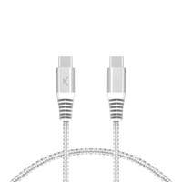 Kabel USB-C naar USB-C KSIX Wit