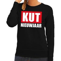 Foute oud en nieuw trui / sweater kut nieuwjaar zwart voor dames