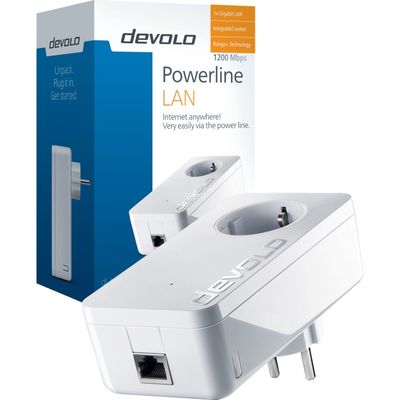 Devolo dLAN 1200+ 1200 Mbit/s Ethernet LAN Wit 1 stuk(s)
