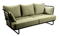 Taiyo sofa 3 seater alu black/emerald green - Yoi - thumbnail