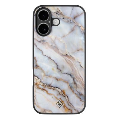 iPhone 16 glazen hardcase - Marble dream