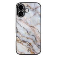 iPhone 16 glazen hardcase - Marble dream