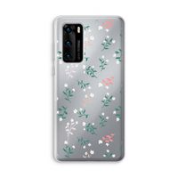 Small white flowers: Huawei P40 Transparant Hoesje