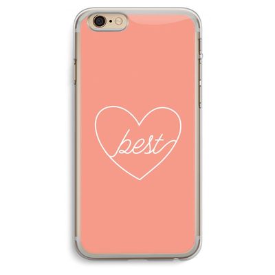 Best heart: iPhone 6 Plus / 6S Plus Transparant Hoesje