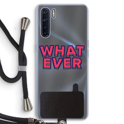 Whatever: Oppo A91 Transparant Hoesje met koord