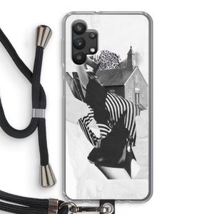 House: Samsung Galaxy A32 5G Transparant Hoesje met koord