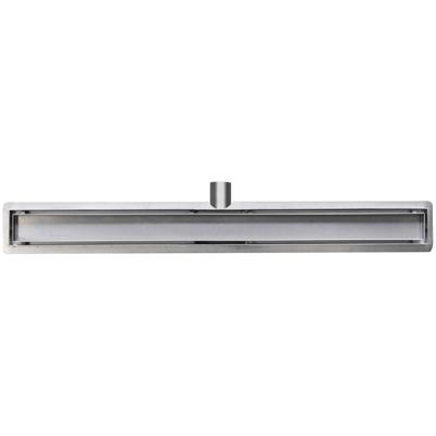 Wiesbaden Douchegoot met Tegelrooster en Flens - 110x7cm - RVS