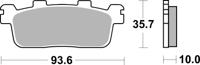 BREMBO Remblokken, voor de moto, Scooter Gesinterd Metaal 07069XS