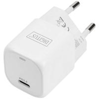 Digitus DA-10060 USB-oplader 20 W 1x USB-C USB PD Wit Binnen Digitus DA-10060 USB-oplader 20 W 1x USB-C USB PD Wit Binnen