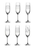 Leonardo Casella Champagne glazen met print, per 6 - thumbnail