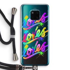 Loves: Huawei Mate 20 Pro Transparant Hoesje met koord