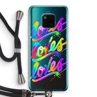 Loves: Huawei Mate 20 Pro Transparant Hoesje met koord