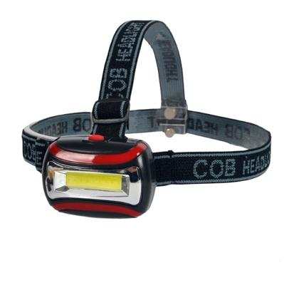 2 stuks 3W draagbare mini COB LED koplamp hoofd lamp zaklamp met 3 licht modi