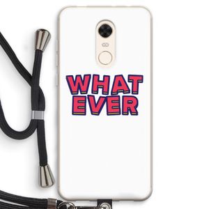 Whatever: Xiaomi Redmi 5 Transparant Hoesje met koord