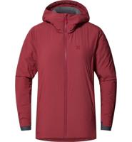 Haglofs Mimic Alert Hood Isolatiejas Dames Carmine Red M