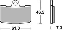 TRW Brake pad mcb 810 sv sintered metal