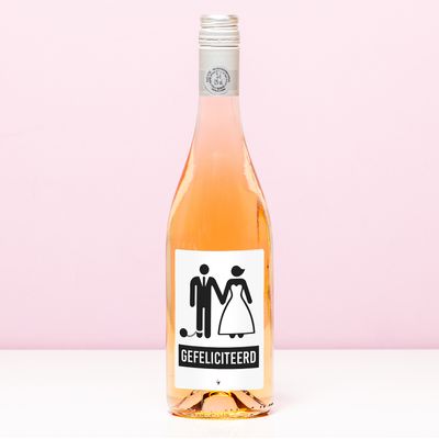 Wijnfles Game over Bruidspaar - Rosé (Blush Rosé)