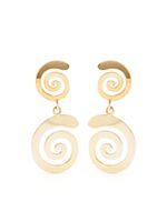 ALBERT COLL boucles d'oreilles pendantes Fortuna en plaqué or