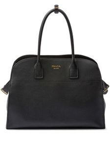 Prada grand sac à main en cuir - Noir