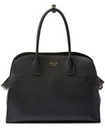 Prada grand sac à main en cuir - Noir - thumbnail