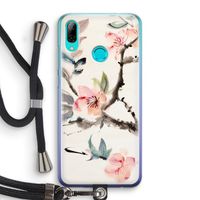 Japanse bloemen: Huawei P Smart (2019) Transparant Hoesje met koord