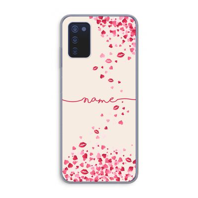 Hartjes en kusjes: Samsung Galaxy A03s Transparant Hoesje
