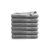 Handdoek Hotel Collectie - 6 stuks - 70x140 - licht grijs - thumbnail