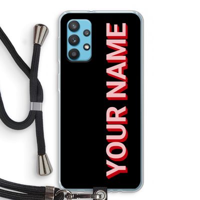Namecase: Samsung Galaxy A32 4G Transparant Hoesje met koord