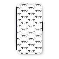 Wimpers: iPhone 7 Flip Hoesje