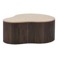 House Nordic - Salontafel Donkerbruin - 84x75x34cm - Cadiz