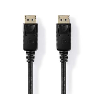 DisplayPort-Kabel | DisplayPort Male | DisplayPort Male | Vernikkeld | 2.00 m | Rond | PVC | Label