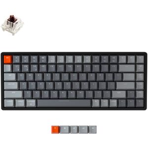 Keychron K2 Version 2 toetsenbord Universeel USB + Bluetooth QWERTY Scandinavisch Zwart, Grijs, Oranje