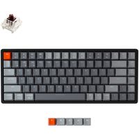 Keychron K2 Version 2 toetsenbord Universeel USB + Bluetooth QWERTY Scandinavisch Zwart, Grijs, Oranje - thumbnail