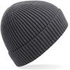 Beechfield CB380 Engineered Knit Ribbed Beanie - Graphite Grey - One Size