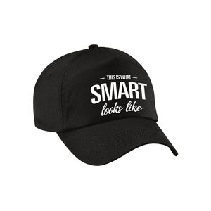 This is what smart looks like pet / cap zwart voor dames en heren