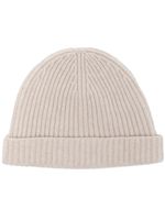 N.Peal bonnet en maille nervurée - Blanc
