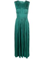 Ulla Johnson robe longue Delia plissée - Vert - thumbnail