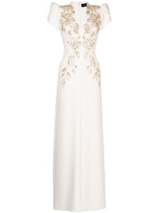 Jenny Packham robe longue Dreamland à broderies - Tons neutres