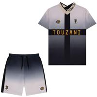 Touzani Taisho Kawarimomo Trainingsset Kids Beige Zwart Goud
