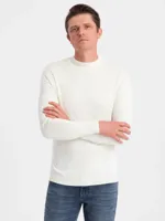 Ombre - Heren Sweater - Half Turtleneck - Creme Color - Italianstyle