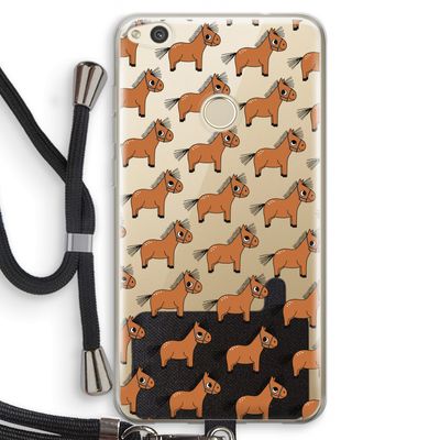 Pony: Huawei Ascend P8 Lite (2017) Transparant Hoesje met koord