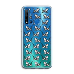 Zwarte poes: Huawei P20 Lite (2019) Transparant Hoesje