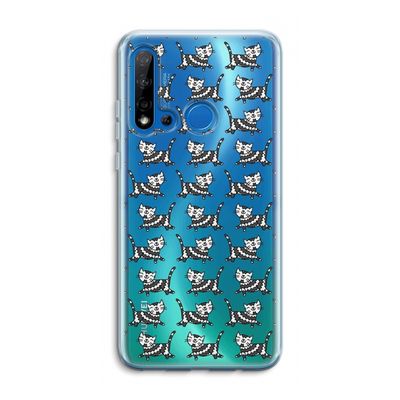 Zwarte poes: Huawei P20 Lite (2019) Transparant Hoesje