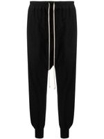 Rick Owens DRKSHDW tapered drop-crotch cotton trousers - BLACK - thumbnail