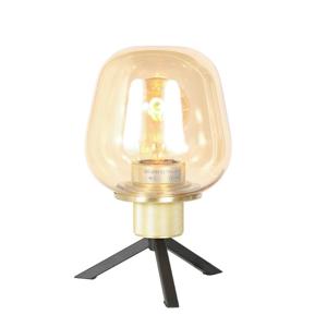Steinhauer TafellampReflexion Ø 14cm - met amber glas - 2683ME
