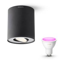 Philips Pillar Opbouwspot Zwart 1 Lichtpunt