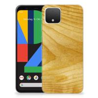 Google Pixel 4 | Bumper Hoesje | Licht Hout