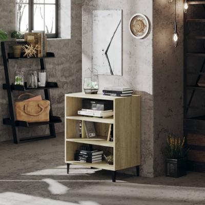 Dressoir 57x35x70 cm bewerkt hout sonoma eikenkleurig